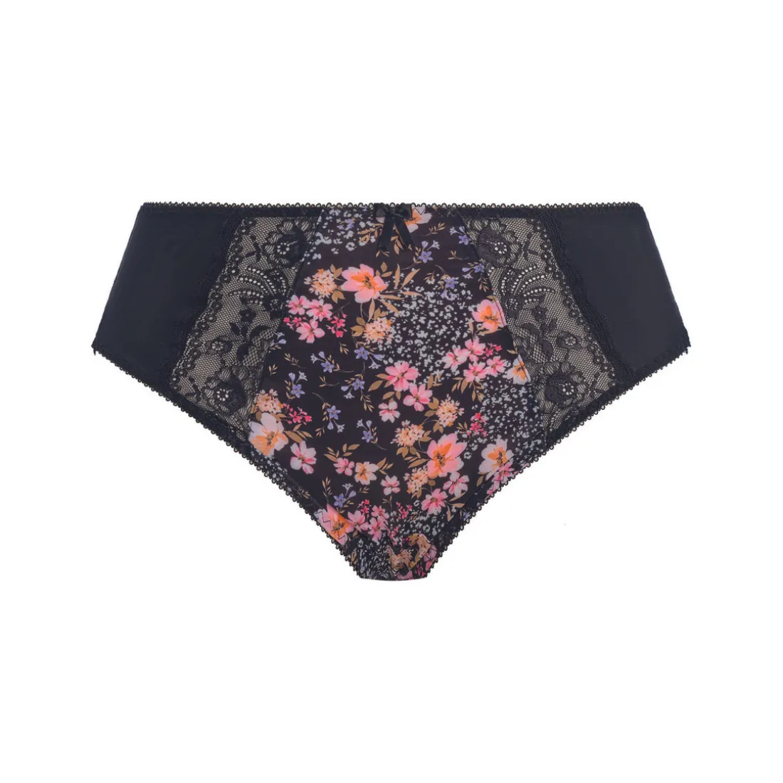 Slip jambe échancrée noir