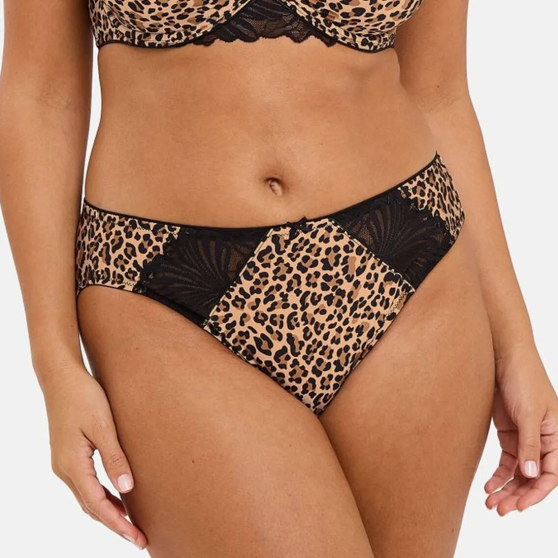 Slip Lya Imprimé Léopard Mocha - Marron