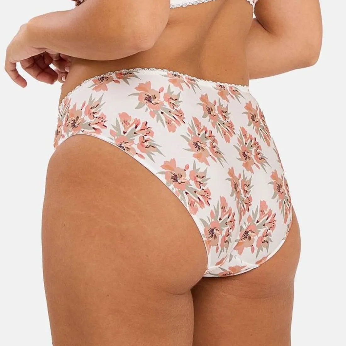 Slip Oriane Bouquets Blanc & Vert