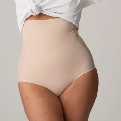 Slip taille haute gainant cappuccino