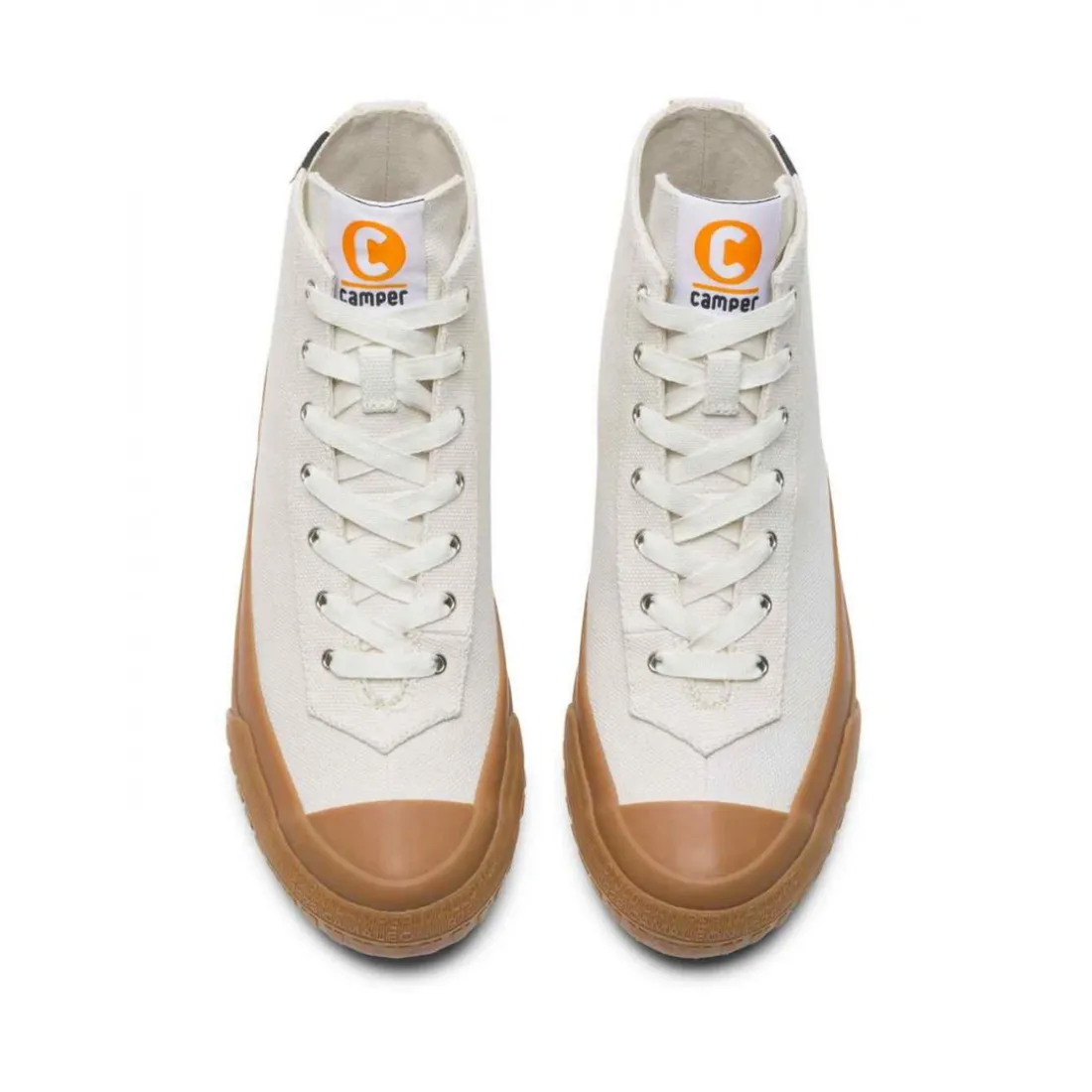 Sneaker Bootie Femme Camaleon blanc en coton