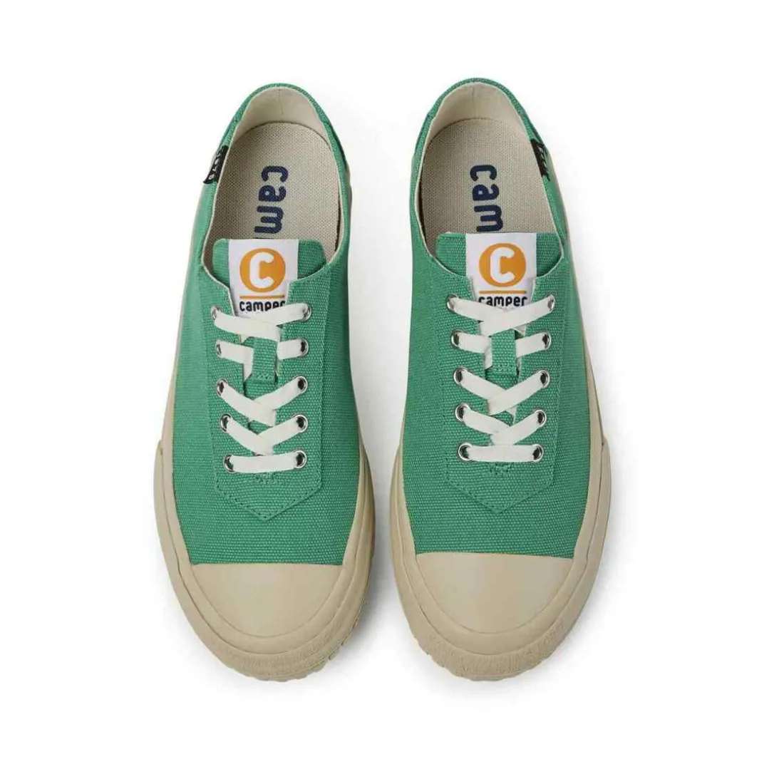 Sneakers bas homme CAMALEON vert en coton