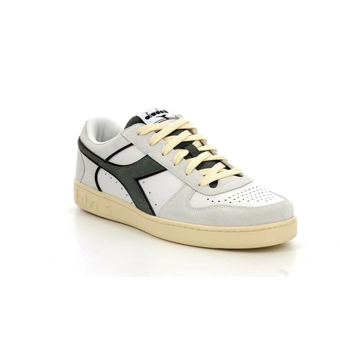 Sneakers bas homme MAGIC B LOW SUE blanc en cuir