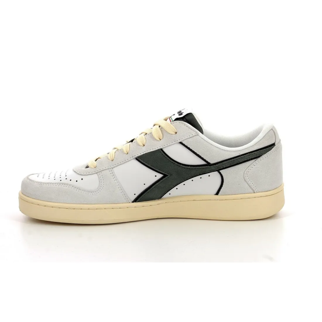 Sneakers bas homme MAGIC B LOW SUE blanc en cuir