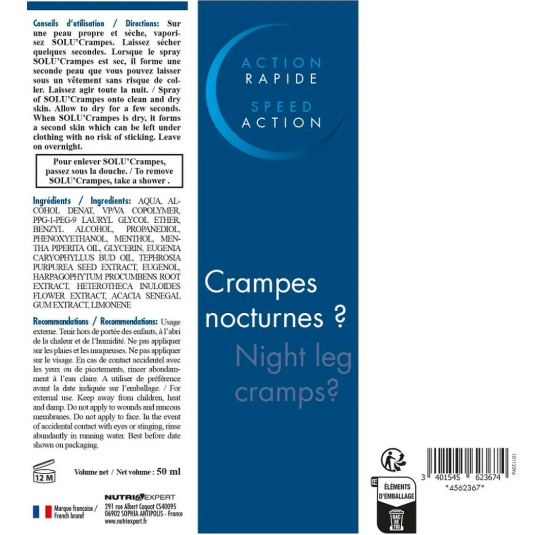 Solucrampes Spray Apaisant