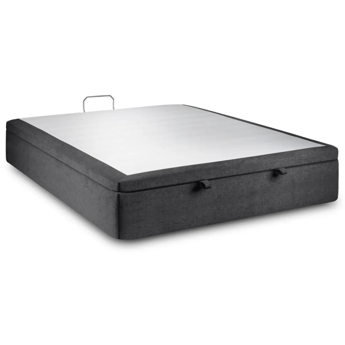 Sommier Coffre Tissu Noir polyester