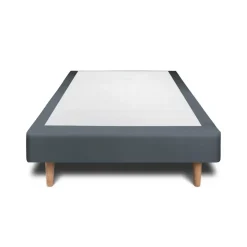 Sommier Tapissier Velours Gris anthracite H29cm