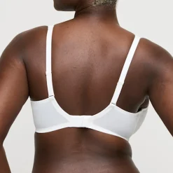 Soutien Gorge demi-mousse plongeant Rupi naturel blanc