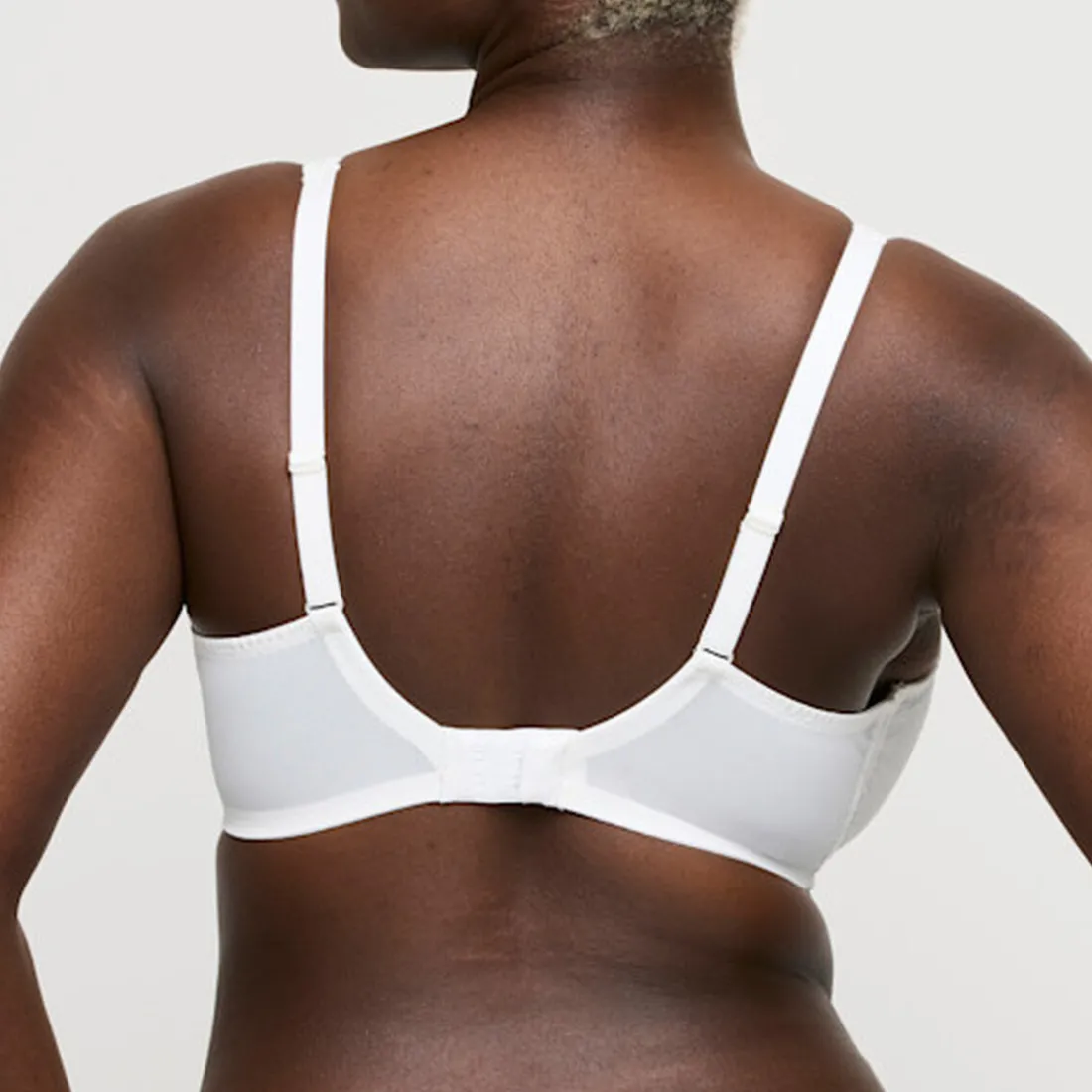 Soutien Gorge demi-mousse plongeant Rupi naturel blanc