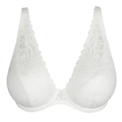 Soutien Gorge demi-mousse plongeant Rupi naturel blanc