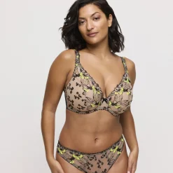 Soutien Gorge demi-mousse plongeant beige