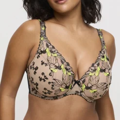 Soutien Gorge demi-mousse plongeant beige