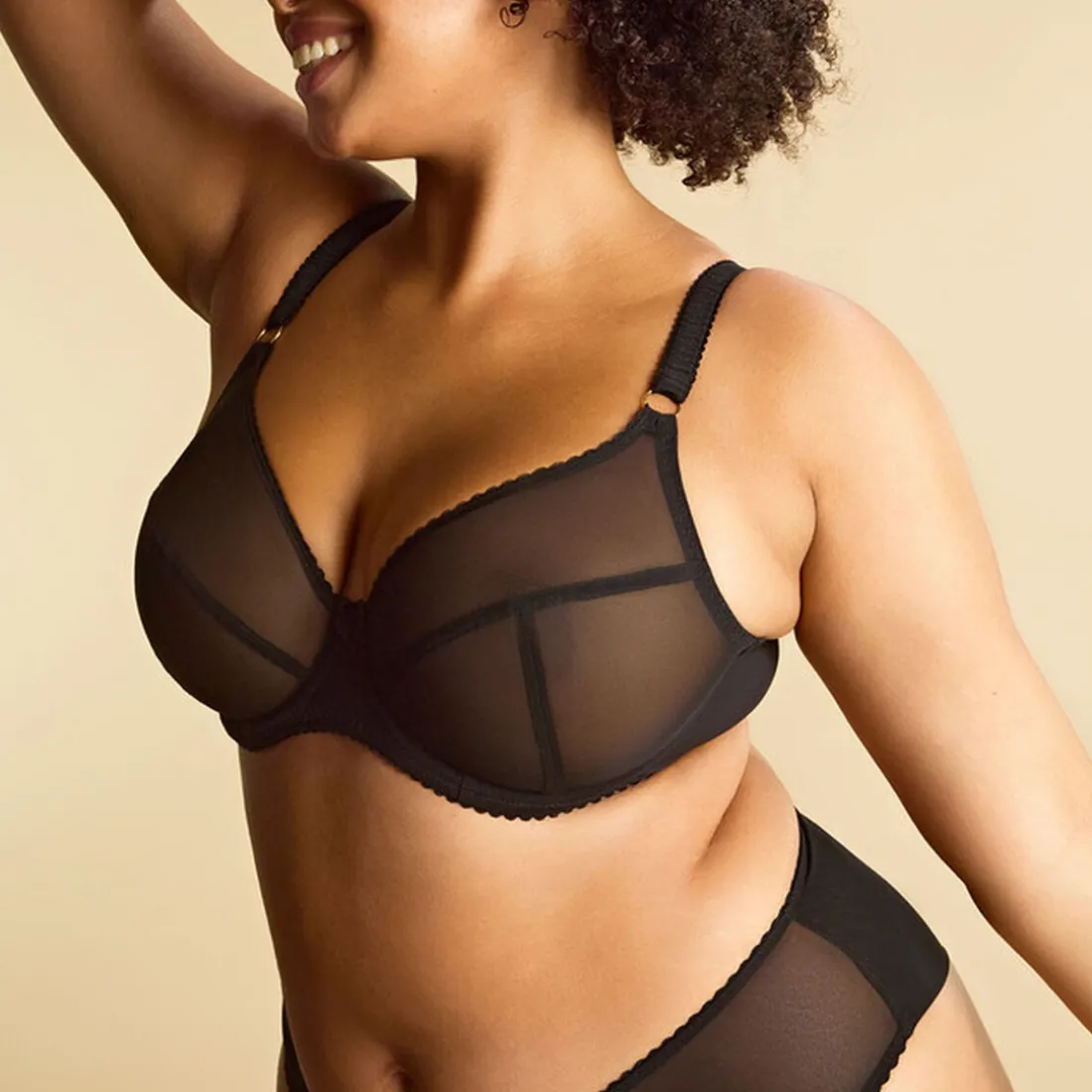 Soutien gorge plongeant noir
