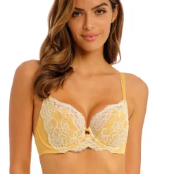 Soutien Gorge Plongeant Jaune FLORILEGE