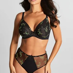 Soutien Gorge Plunge avec Armatures noir