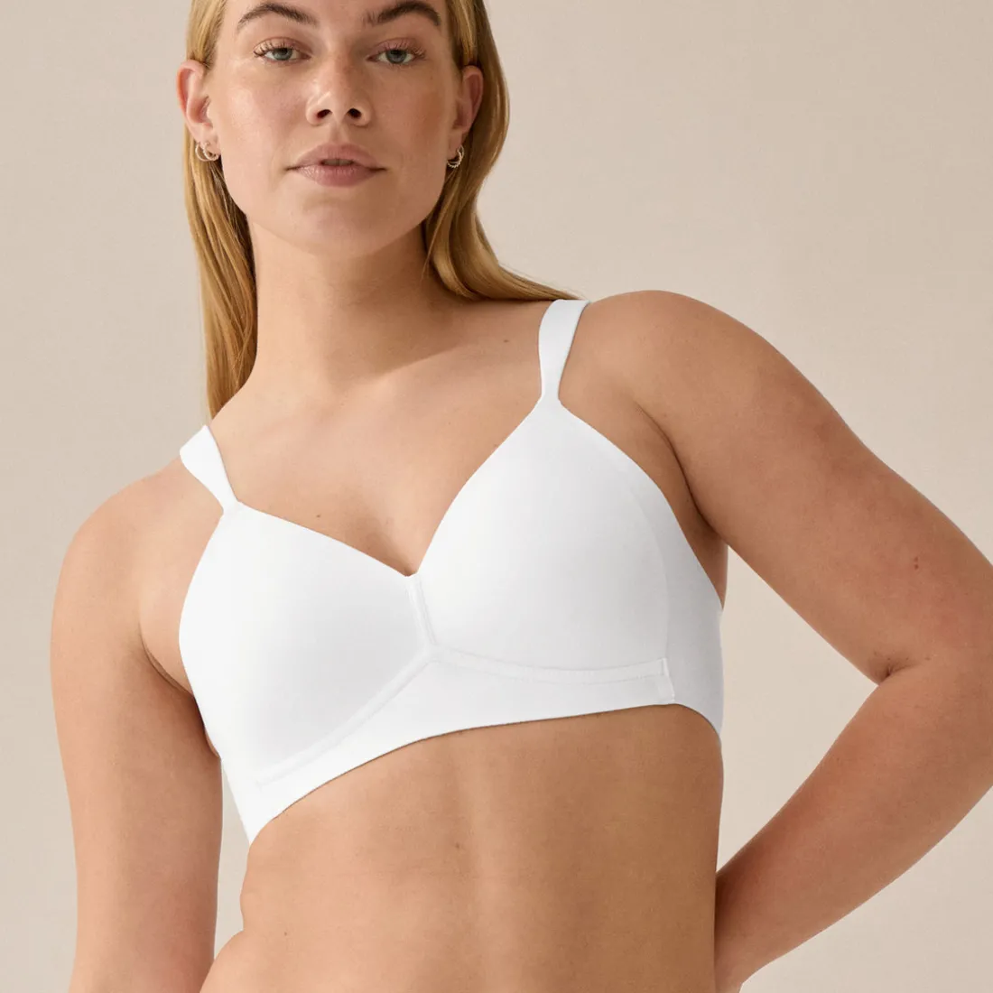 Soutien gorge sans armature minimizer side smoother écru blanc