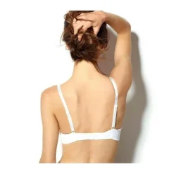 Soutien-gorge à armatures bonnet C, D et E blanc Duchesse POMM'POIRE - Blanc