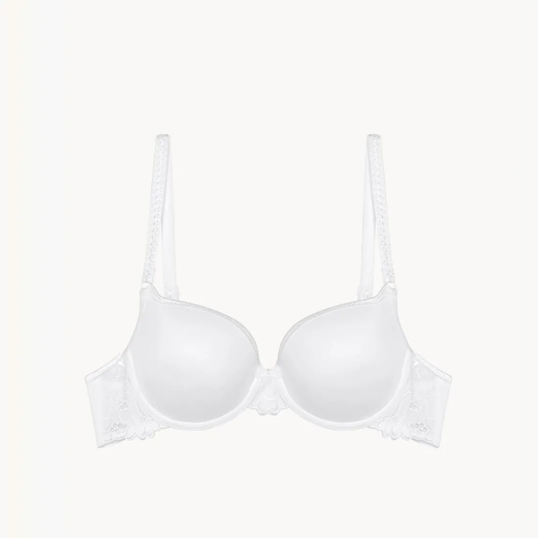 Soutien-gorge à armatures brodé - Blanc