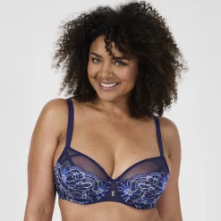 Soutien-gorge à armatures bleu