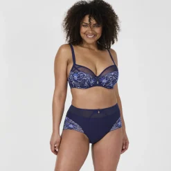 Soutien-gorge à armatures bleu