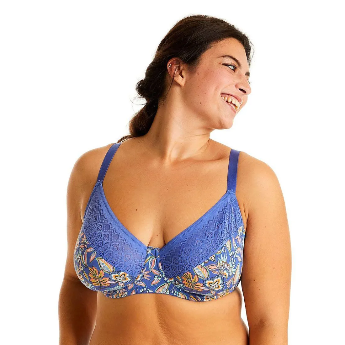 Soutien-gorge à armatures bleu Gazette