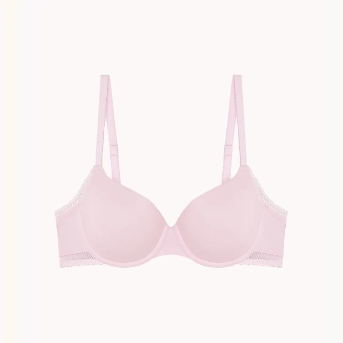 Soutien-gorge à armatures Charlotte rose en coton
