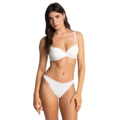 Soutien-gorge à armatures Charlotte blanc en coton