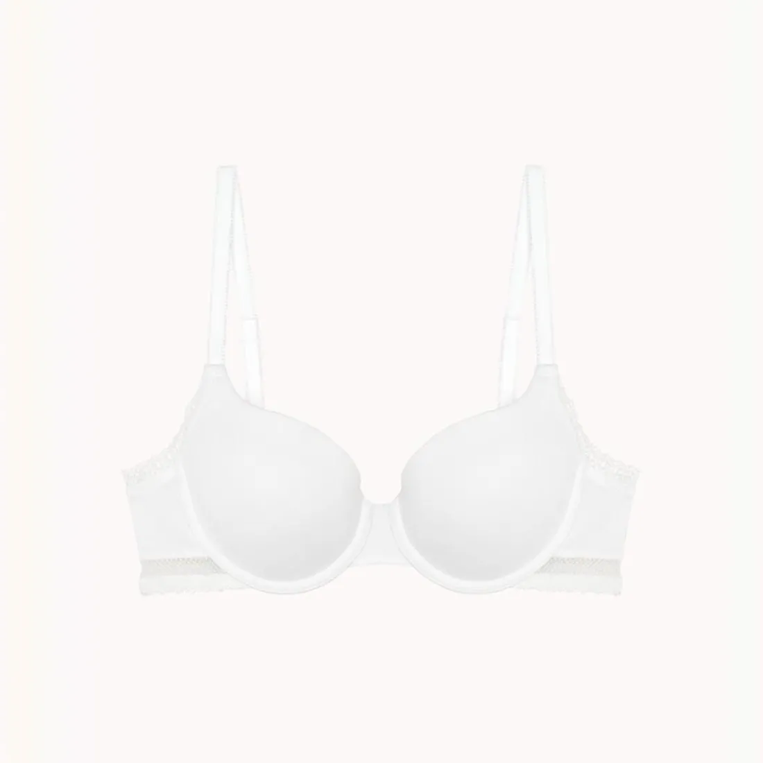 Soutien-gorge à armatures Charlotte blanc en coton