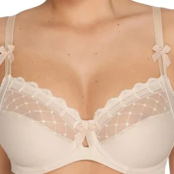 Soutien-gorge à armatures café au lait
