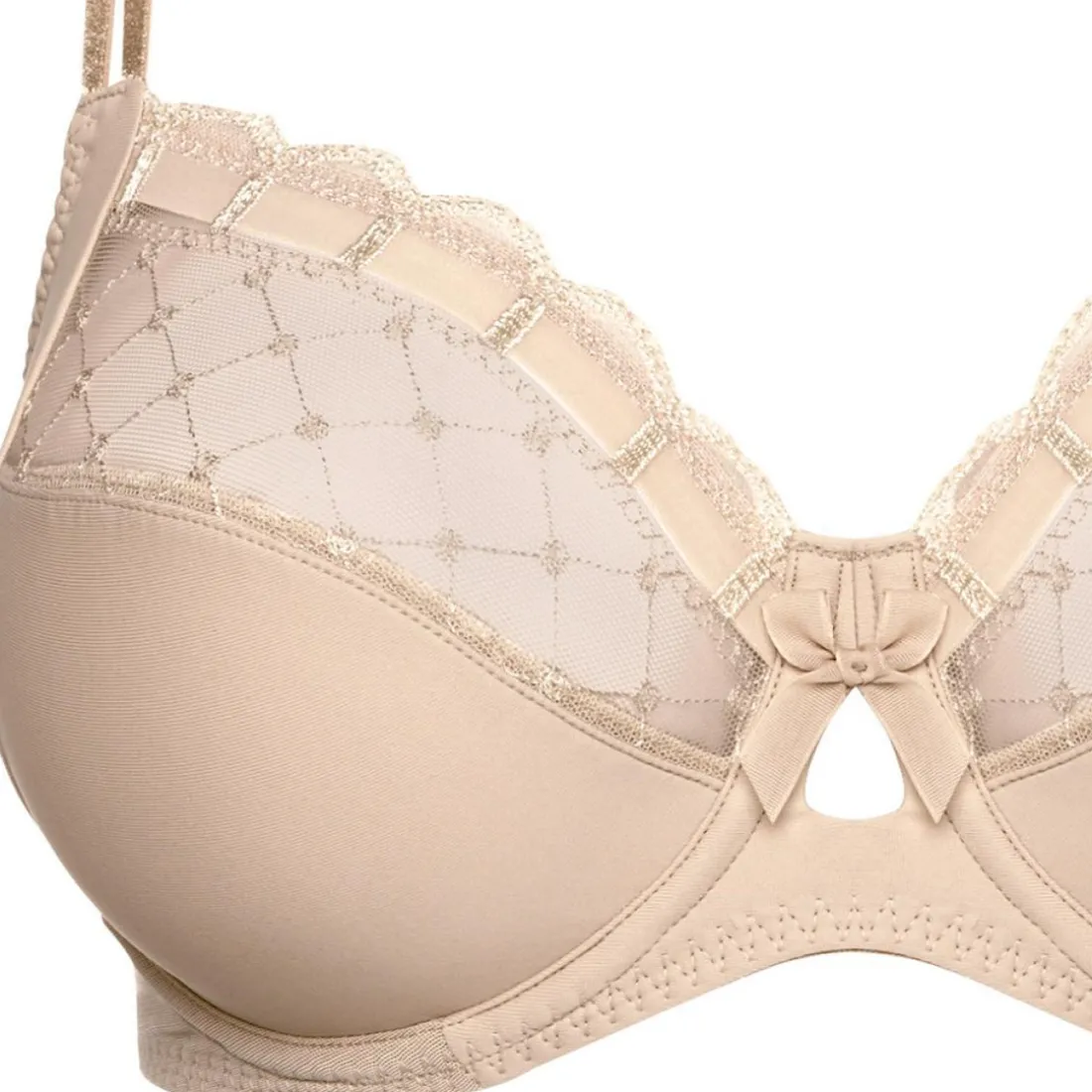 Soutien-gorge à armatures café au lait