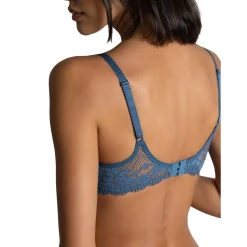Soutien-gorge à armatures en dentelle - Bleu