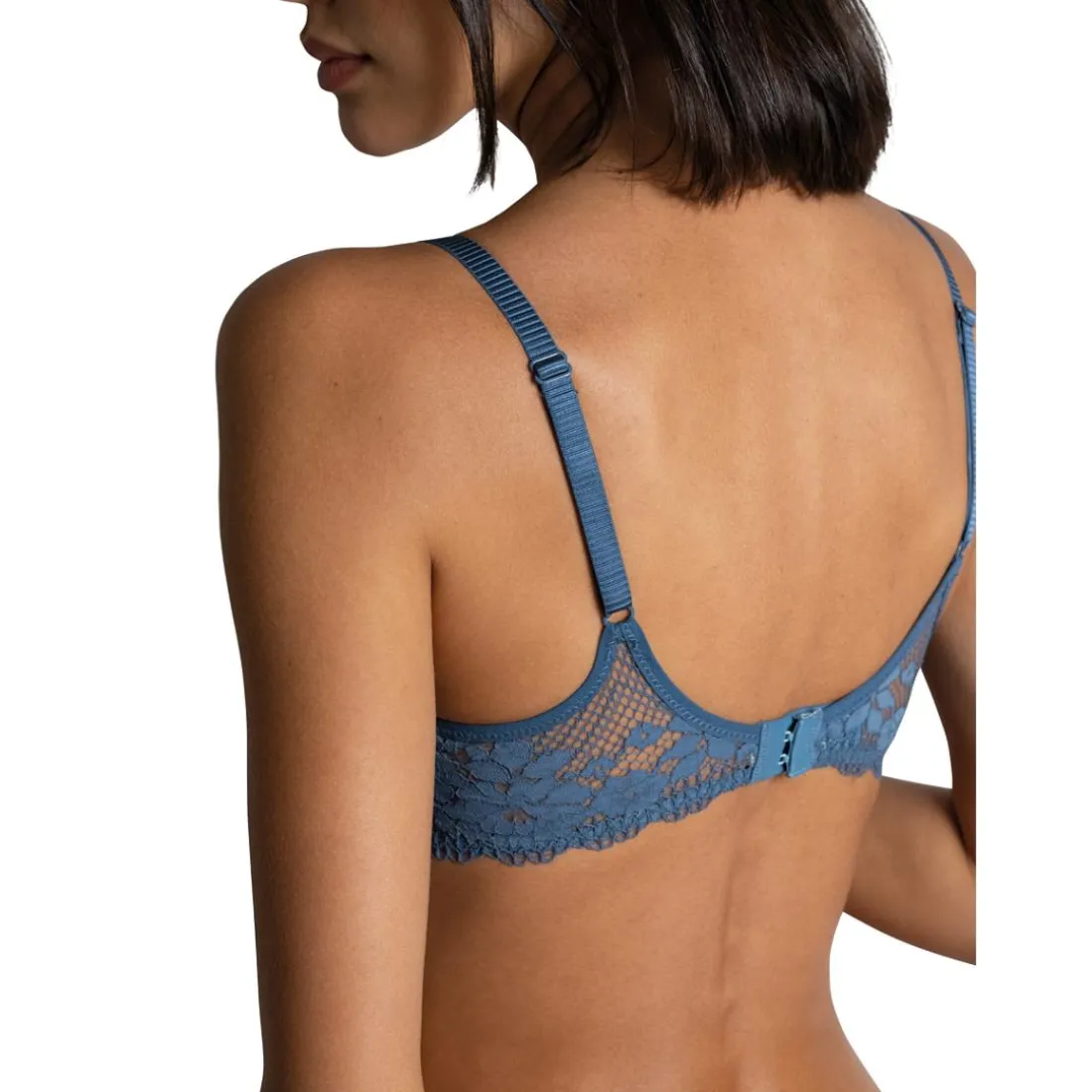 Soutien-gorge à armatures en dentelle - Bleu
