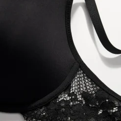 Soutien-gorge à armatures en dentelle - Noir