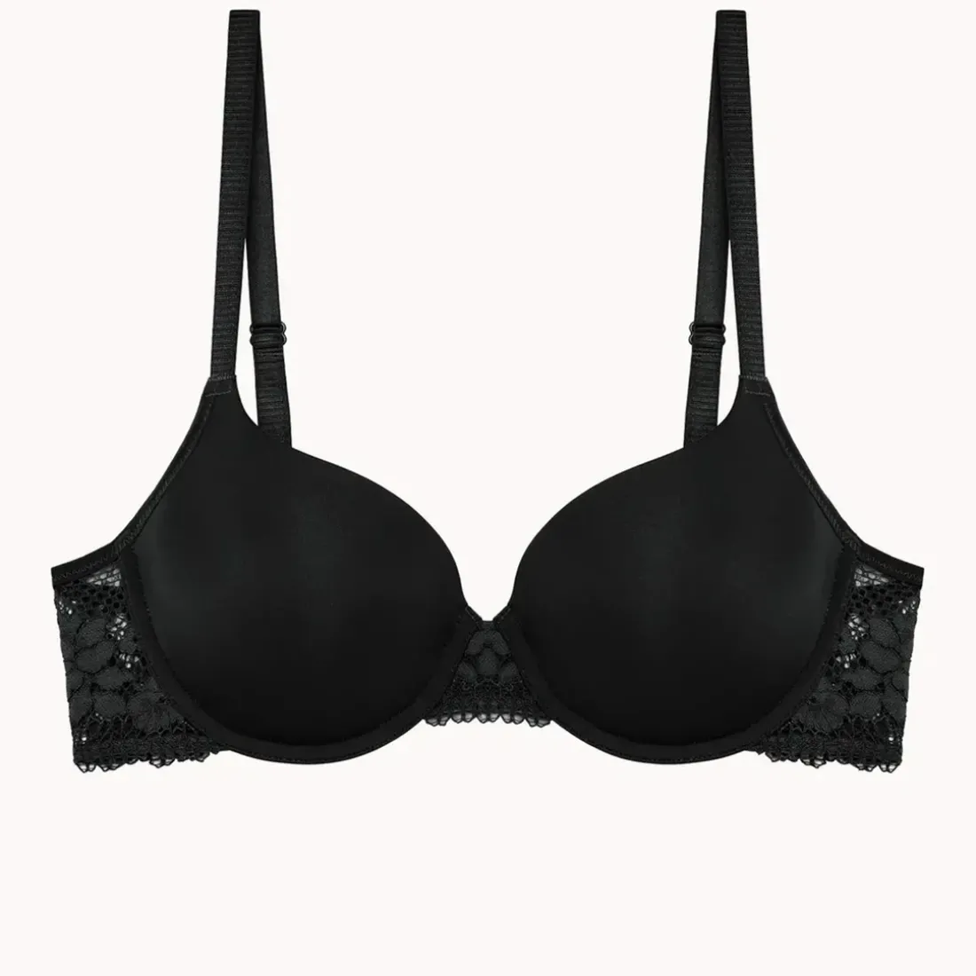 Soutien-gorge à armatures en dentelle - Noir