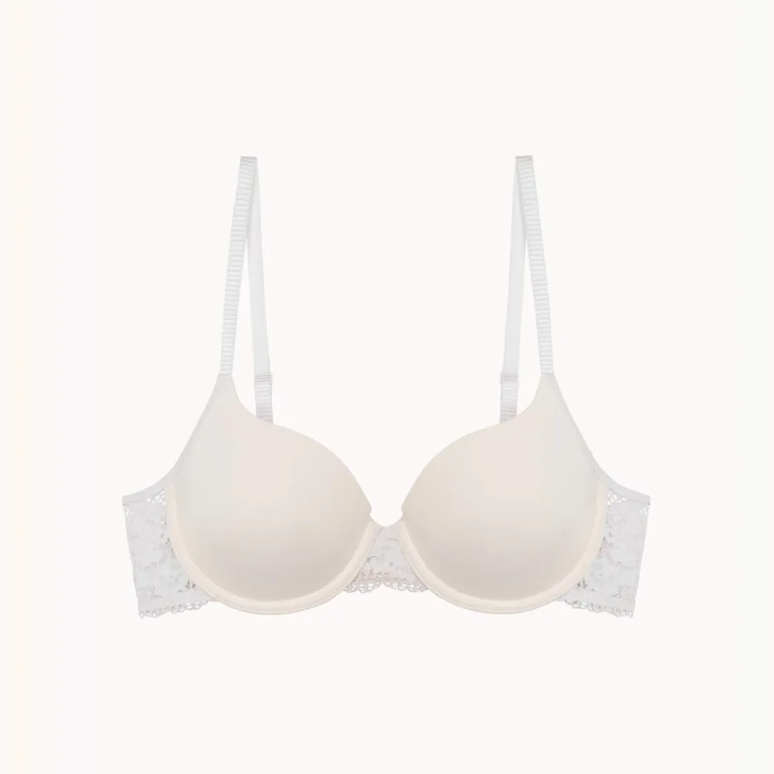 Soutien-gorge à armatures en dentelle - Beige
