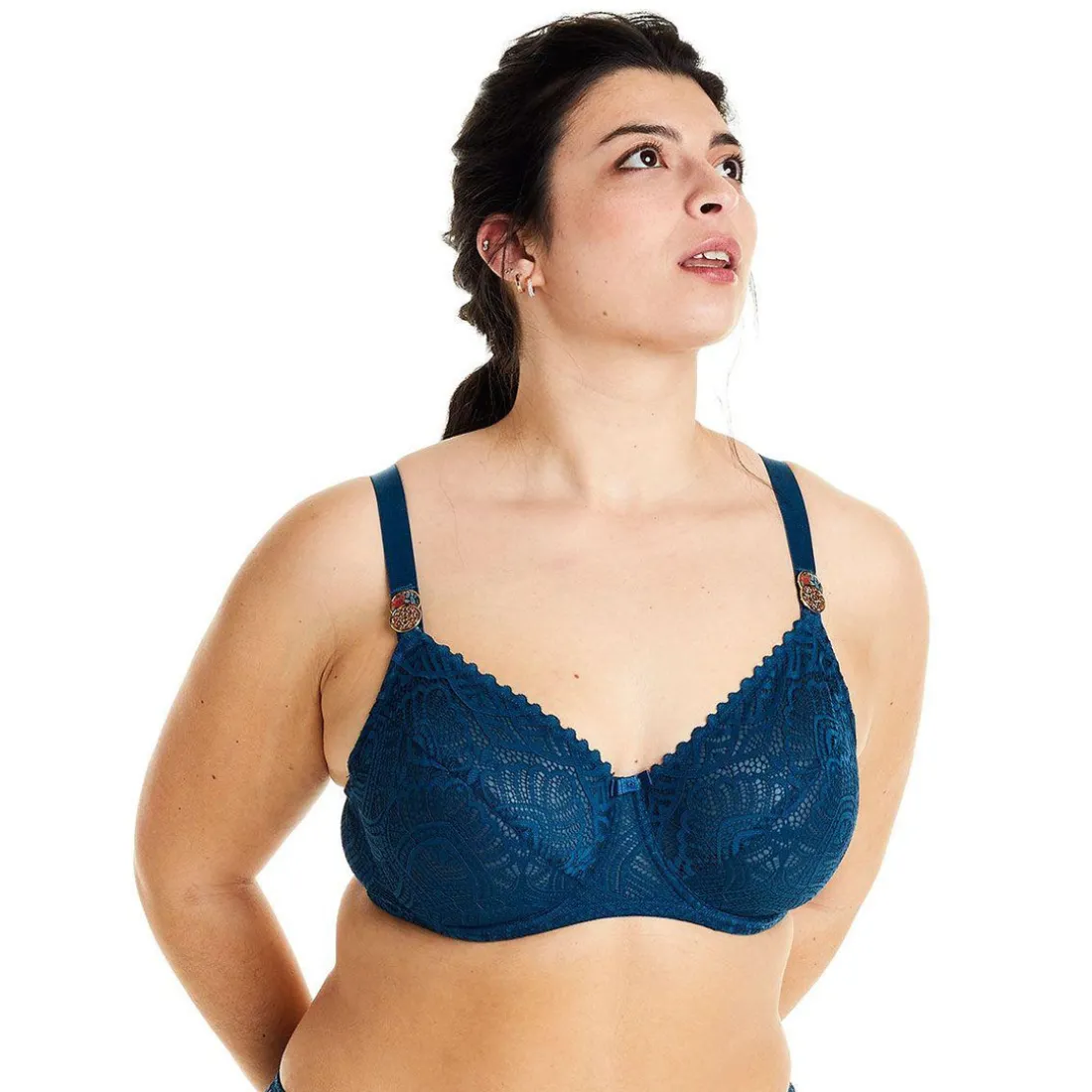 Soutien-gorge à armatures grand maintien - Bleu