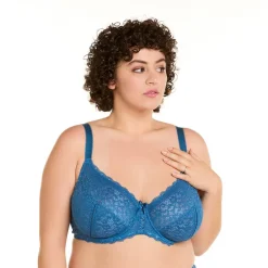 Soutien-gorge à armatures grand maintien indigo Emma bleu