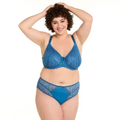 Soutien-gorge à armatures grand maintien indigo Emma bleu