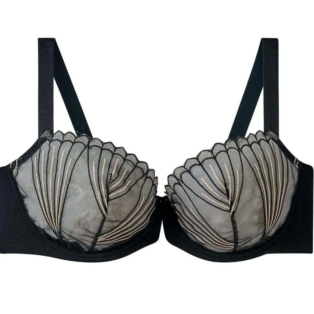 Soutien-gorge à armatures grand maintien noir Indécise