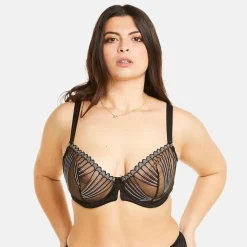 Soutien-gorge à armatures grand maintien noir Indécise