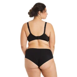 Soutien-gorge à armatures grand maintien noir/turquoise Eva