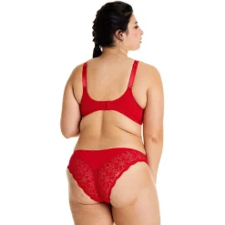 Soutien-gorge à armatures grand maintien - Rouge
