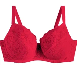 Soutien-gorge à armatures grand maintien - Rouge