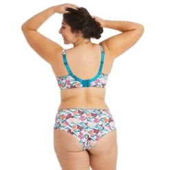 Soutien-gorge à armatures grand maintien turquoise/rose Eva