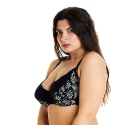 Soutien-gorge à armatures grand maintien noir Ivresse