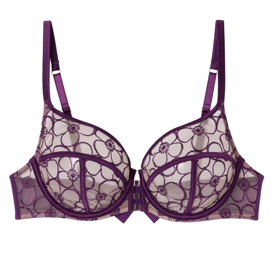 Soutien-gorge à armatures grand maintien violet Venus