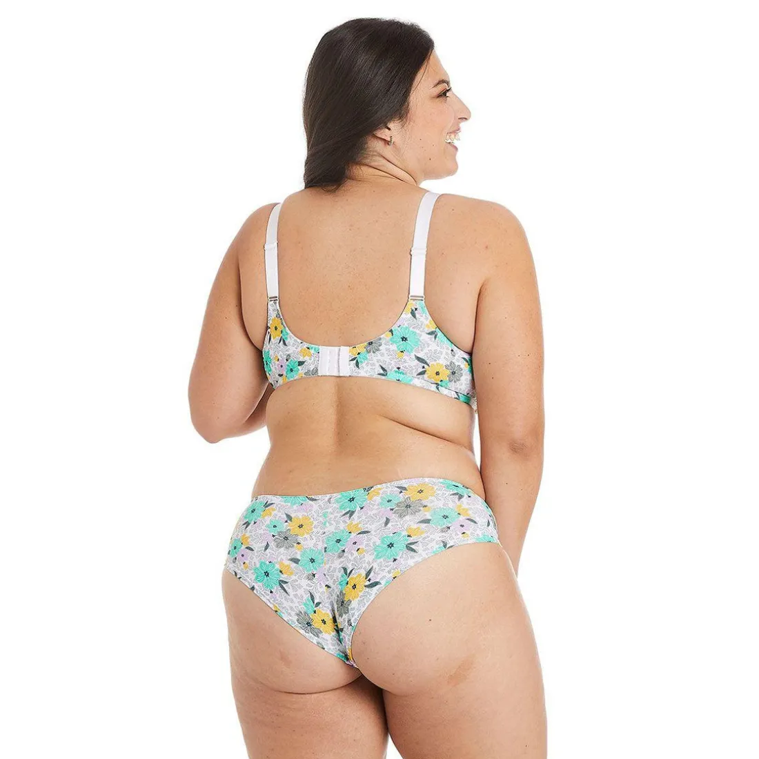 Soutien-gorge à armatures grand maintien multico blanc Roulotte multicolore