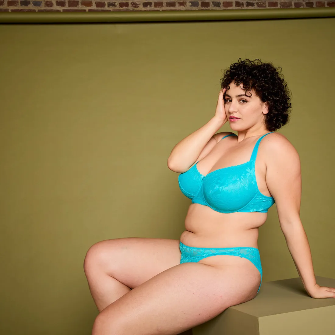 Soutien-gorge à armatures grand maintien turquoise Savane bleu