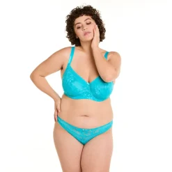 Soutien-gorge à armatures grand maintien turquoise Savane bleu