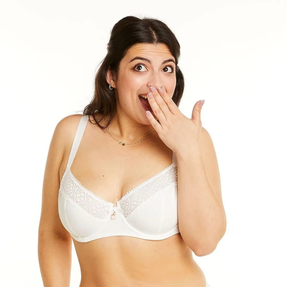 Soutien-gorge à armatures grand maintien ivoire Palanquin blanc
